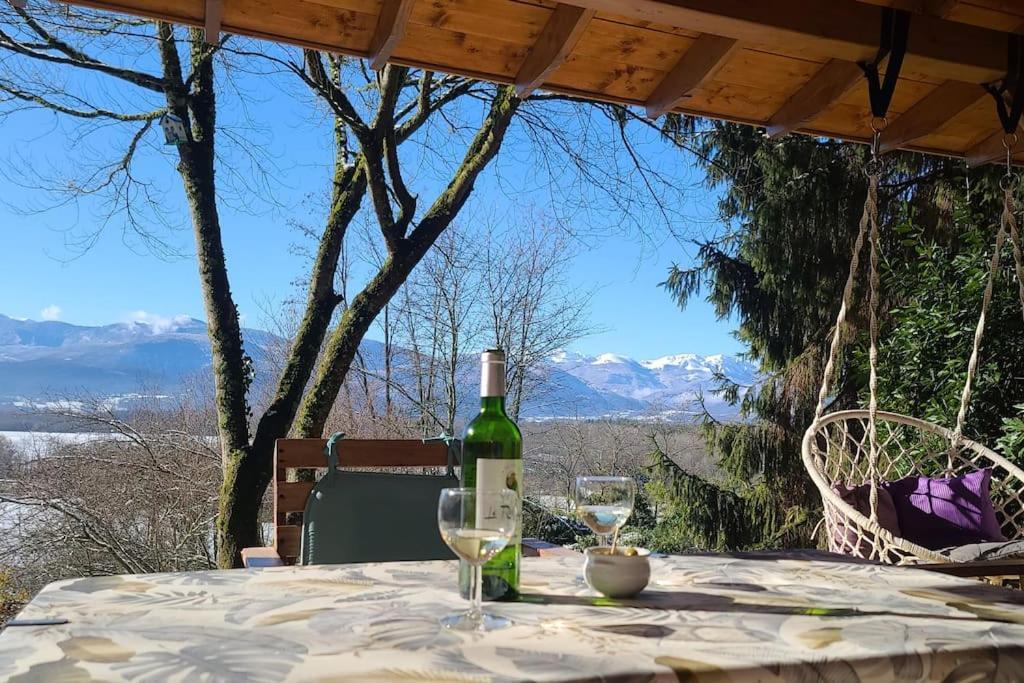 Cabane Dans Les Bois Avec Vue Sur Les Pyrenees Saint-Laurent-de-Neste Eksteriør billede